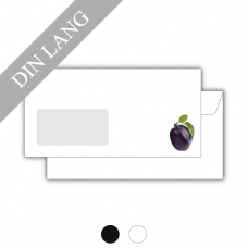 Envelope | 80gsm offset paper white | DIN long | 1/0-coloured